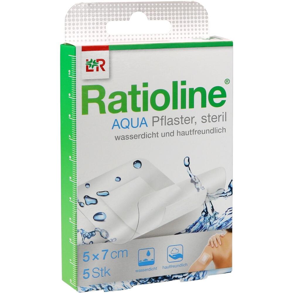 RATIOLINE aqua Duschpflaster Plus 5x7 cm steril 5 St Pflaster
