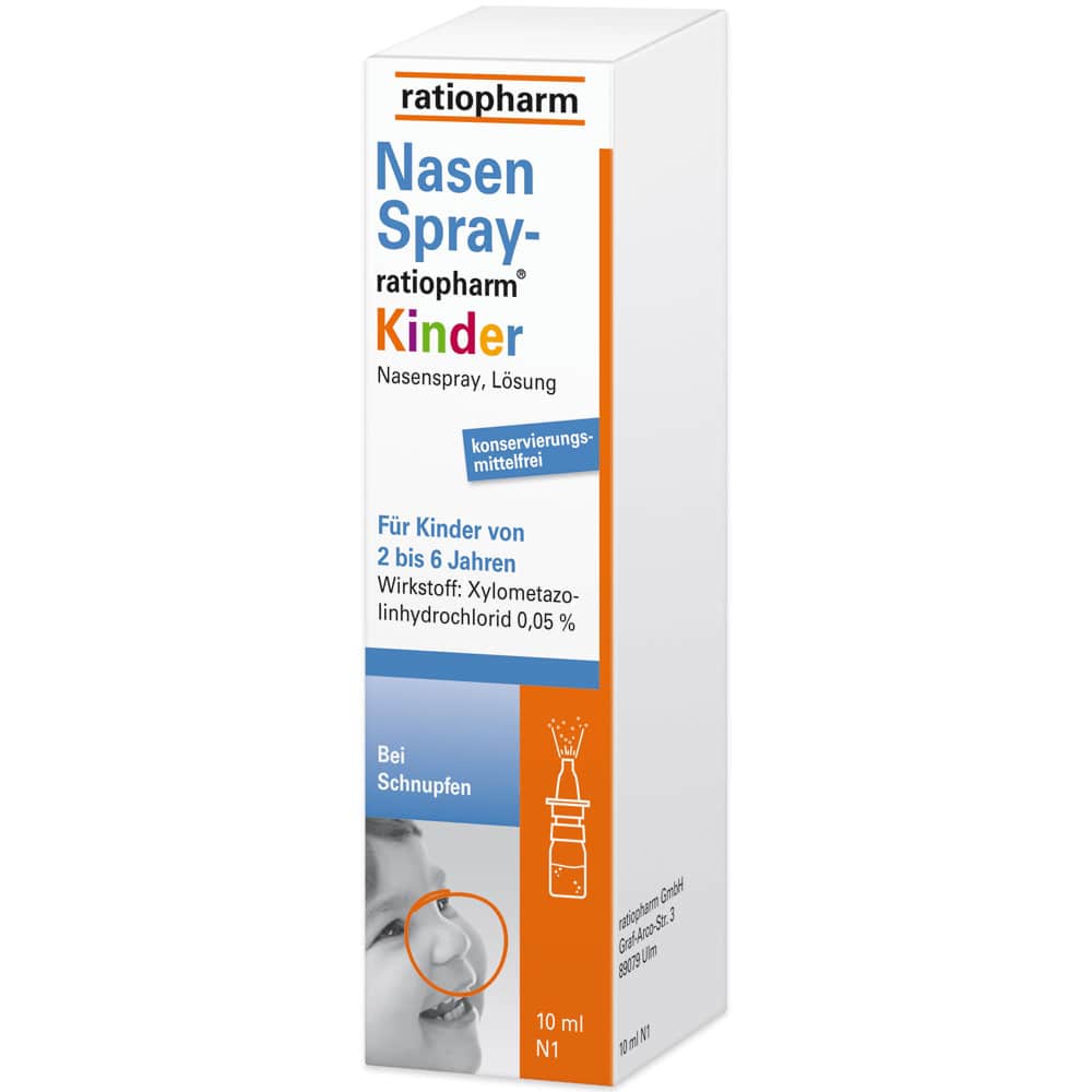 NasenSpray-ratiopharm Kinder zwischen 2 und 6 Jahren 10 ml Nasenspray