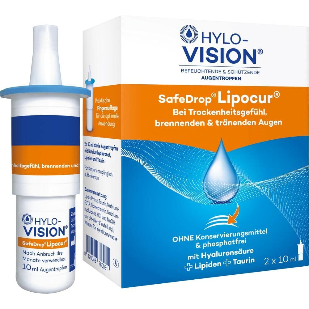 HYLO-VISION SafeDrop Lipocur 2X10 ml Augentropfen