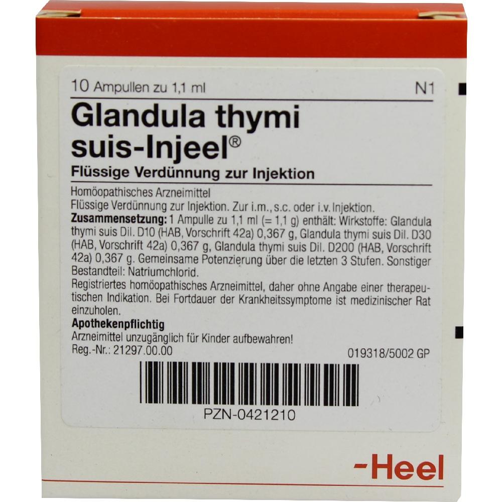 GLANDULA THYMI suis Injeel Ampullen 10 St Ampullen