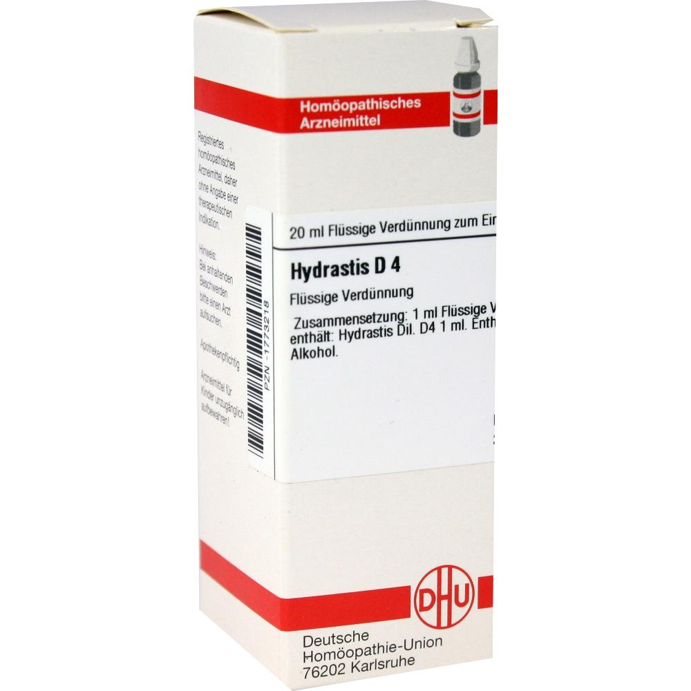HYDRASTIS D 4 Dilution 20 ml Dilution