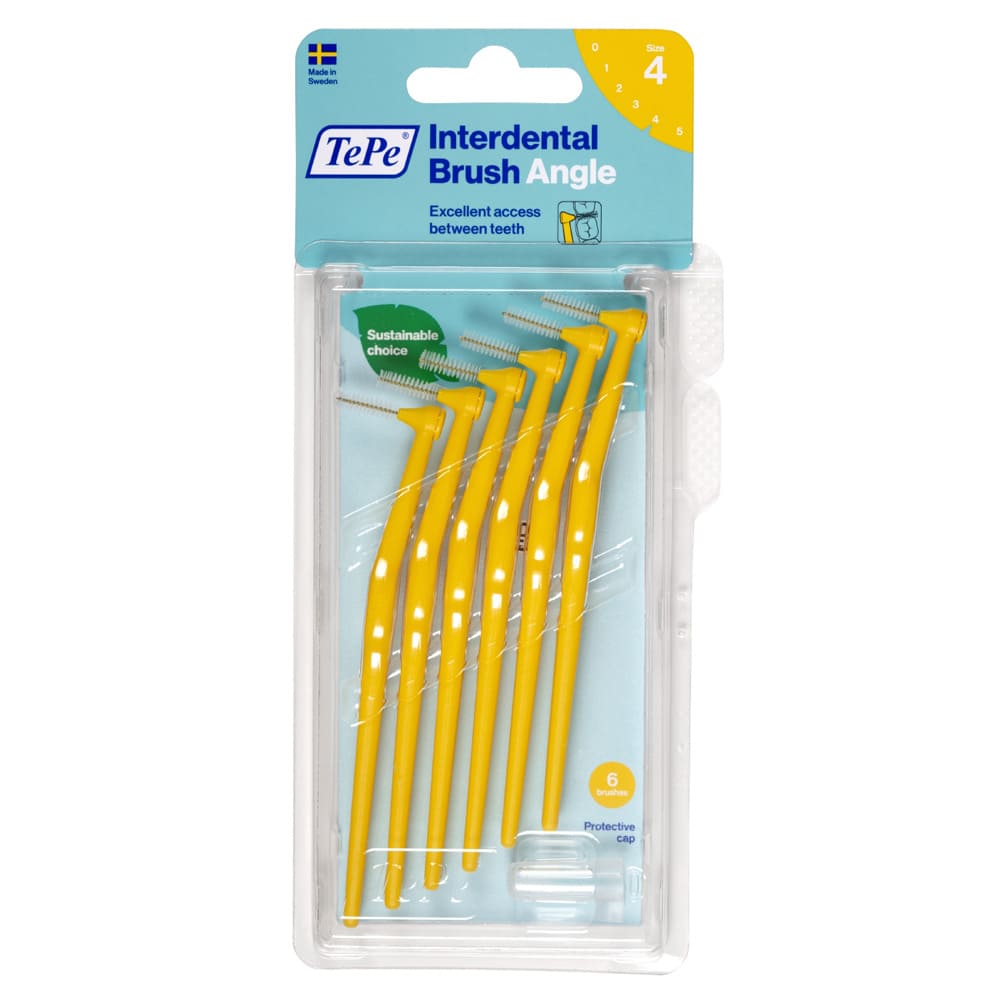 TEPE Angle Interdentalbürste 0,7mm gelb 6 St Zahnbürste