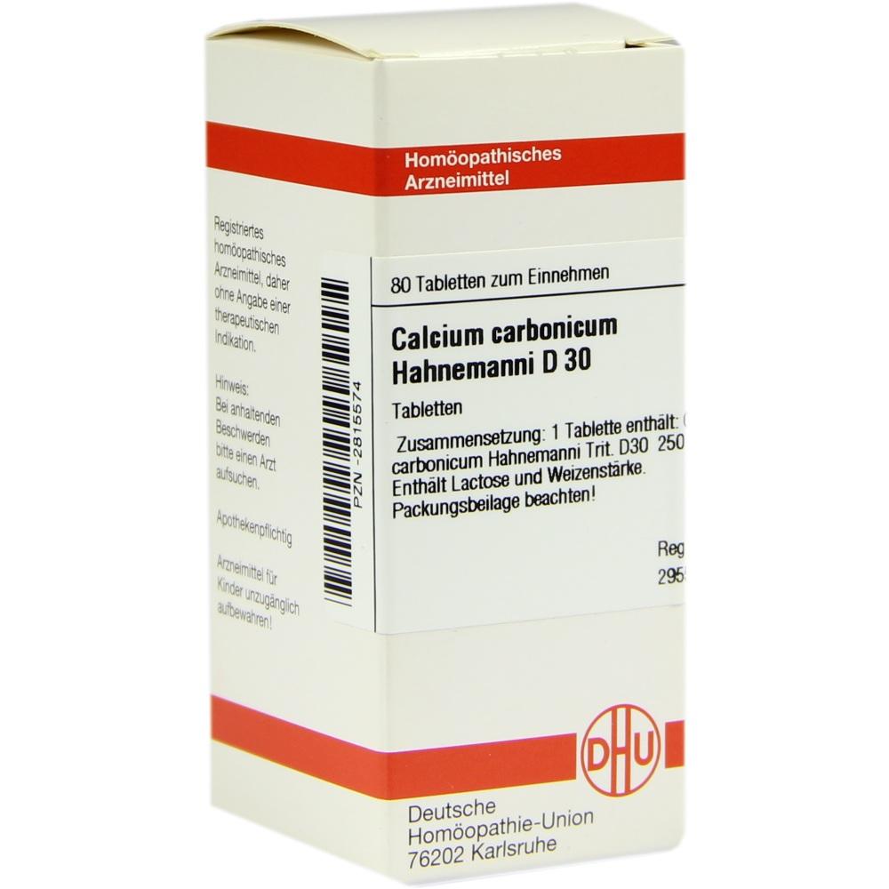 CALCIUM CARBONICUM Hahnemanni D 30 Tabletten 80 St Tabletten