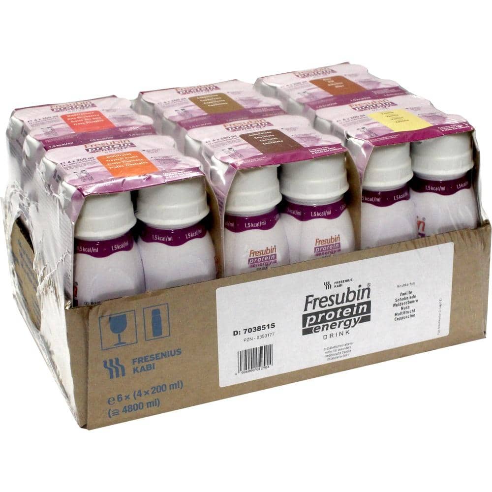 Fresubin Protein Energy DRINK Trinknahrung Mischkarton 6X4X200 ml Lösung