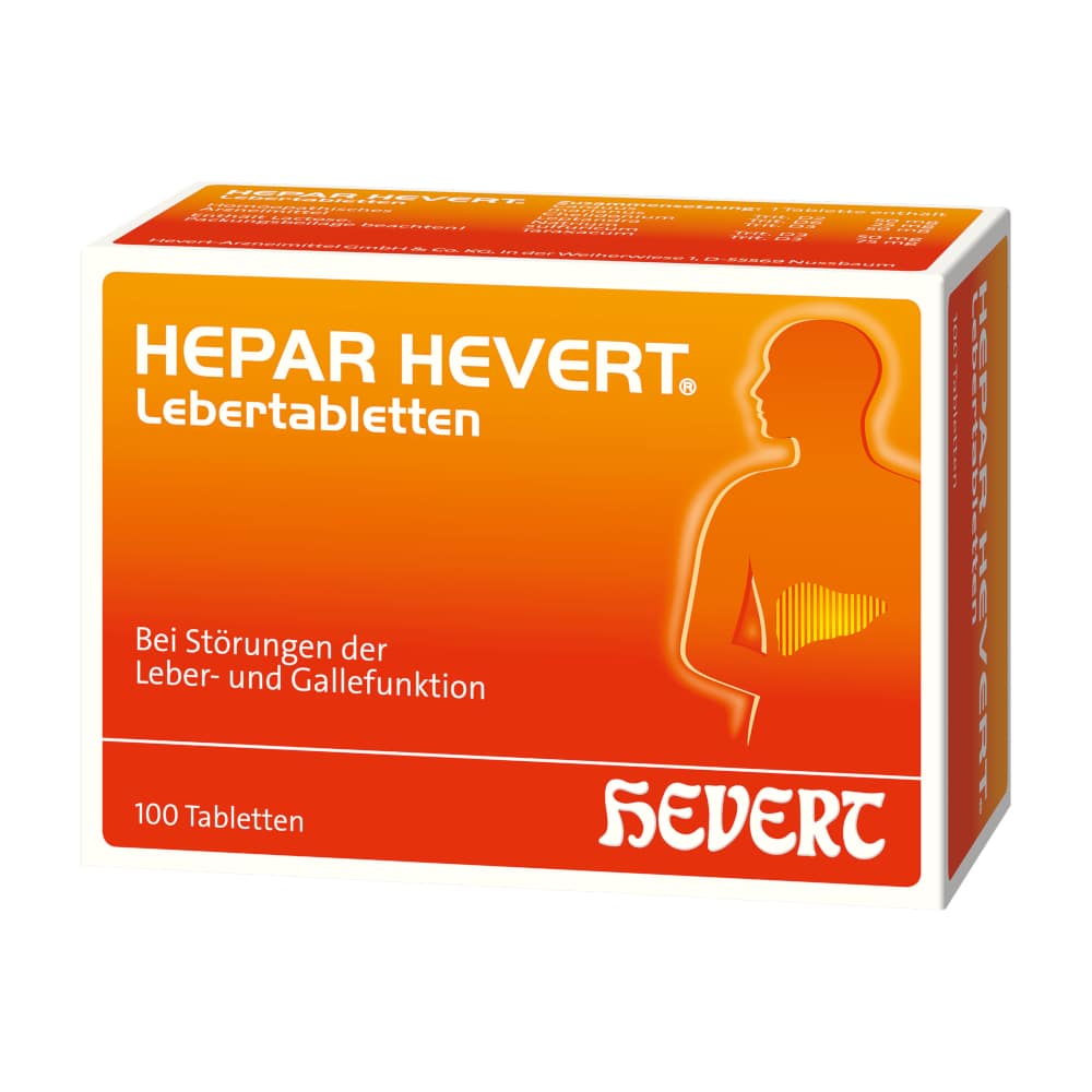 HEPAR HEVERT Lebertabletten 100 St Tabletten