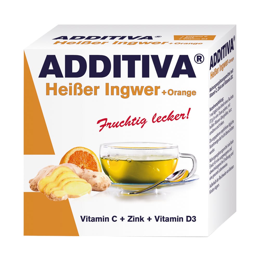 ADDITIVA heißer Ingwer+Orange Pulver 120 g Pulver