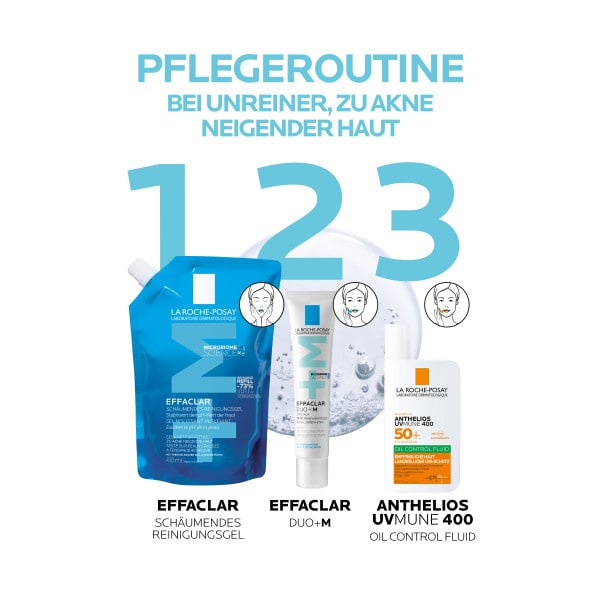 LA ROCHE-POSAY EFFACLAR SCHÄUMENDES REINIGUNGSGEL Nachfüllpack 400 ml Gel