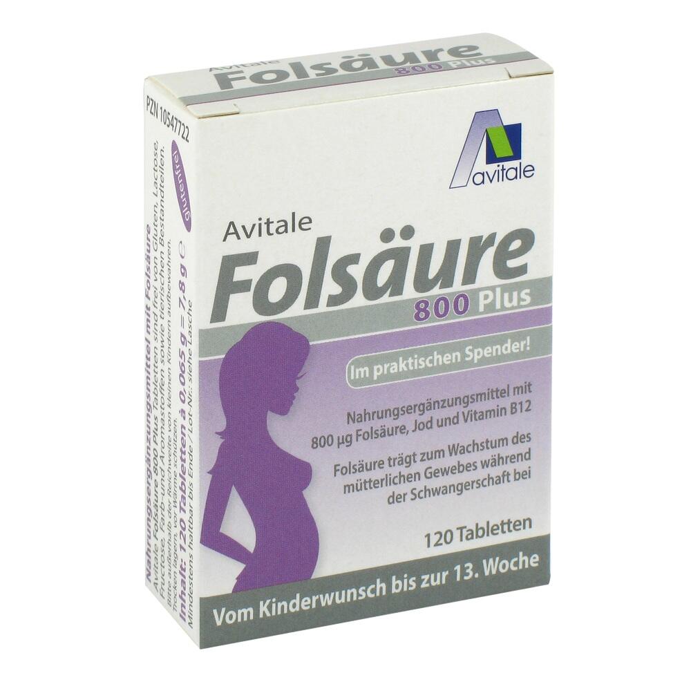Avitale Folsäure 800 Plus 120 St Tabletten