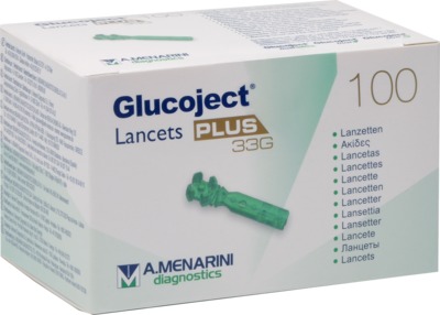 GLUCOJECT Lancets PLUS 33 G 100 St Lanzetten