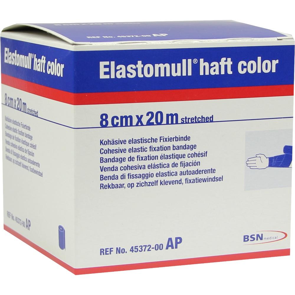 ELASTOMULL haft color 8 cmx20 m Fixierb.blau 1 St Binden