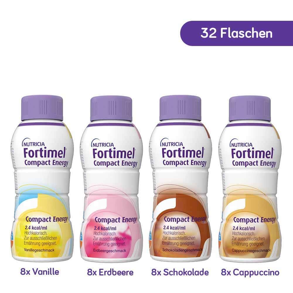 Fortimel Compact Energy Trinknahrung Mix 8X4X300 ml Flüssigkeit