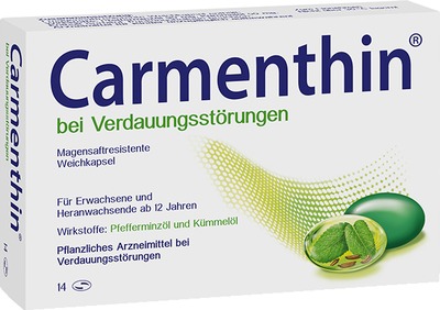 Carmenthin bei Verdauungsstörungen 14 St Magensaftresistente Weichkapseln