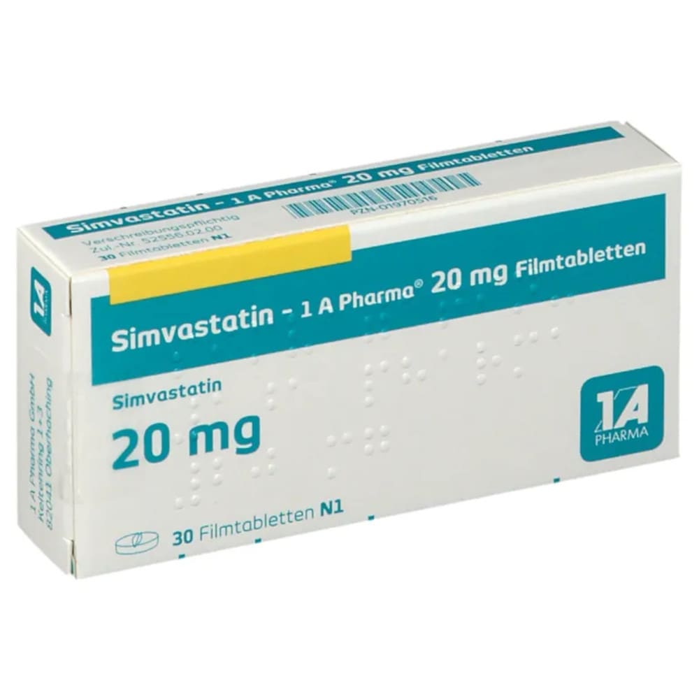 Simvastatin-1A Pharma 20mg 30 St Filmtabletten