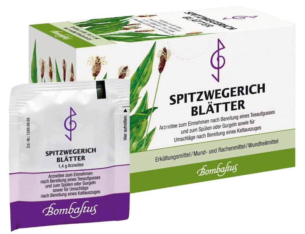 SPITZWEGERICHBLÄTTER BOMBASTUS 20X1.4 g Filterbeutel