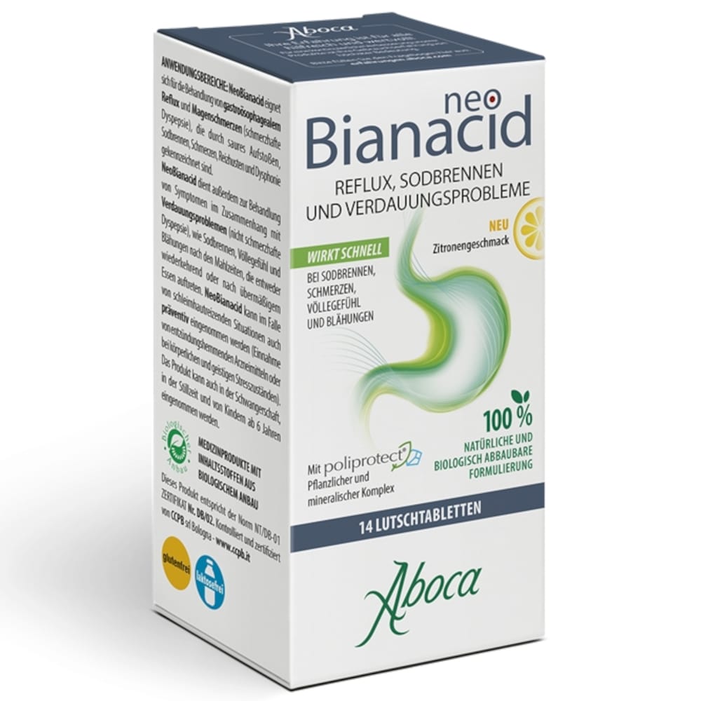 neo Bianacid  Zitronengeschmack 14 St Lutschtabletten
