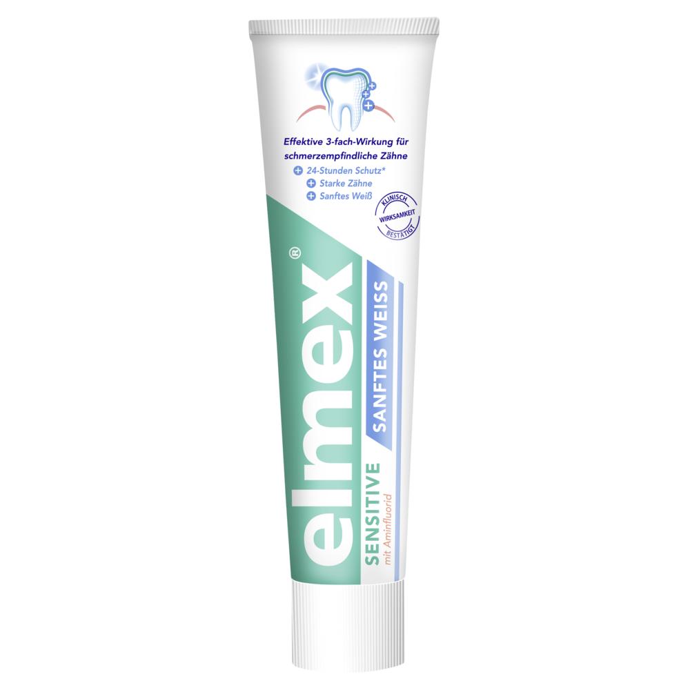 elmex SENSITIVE SANFTES WEIß Zahnpasta 75 ml Zahnpasta
