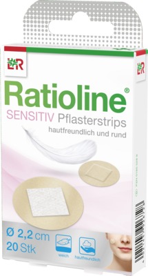 RATIOLINE sensitive Pflasterstrips rund 20 St Pflaster