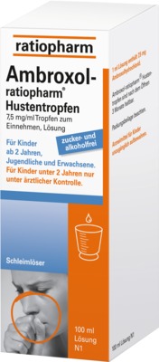 Ambroxol-ratiopharm Hustentropfen 100 ml Tropfen zum Einnehmen