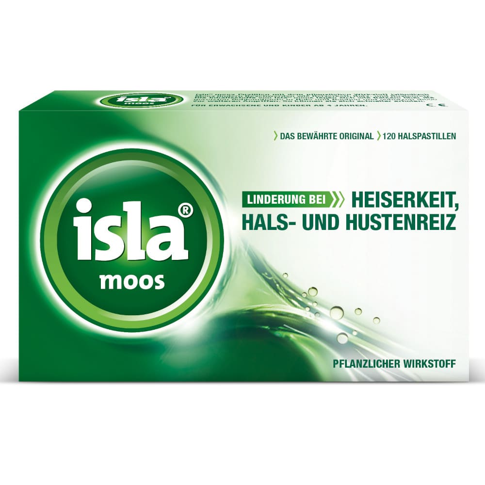 isla moos Halspastillen  120 St Pastillen