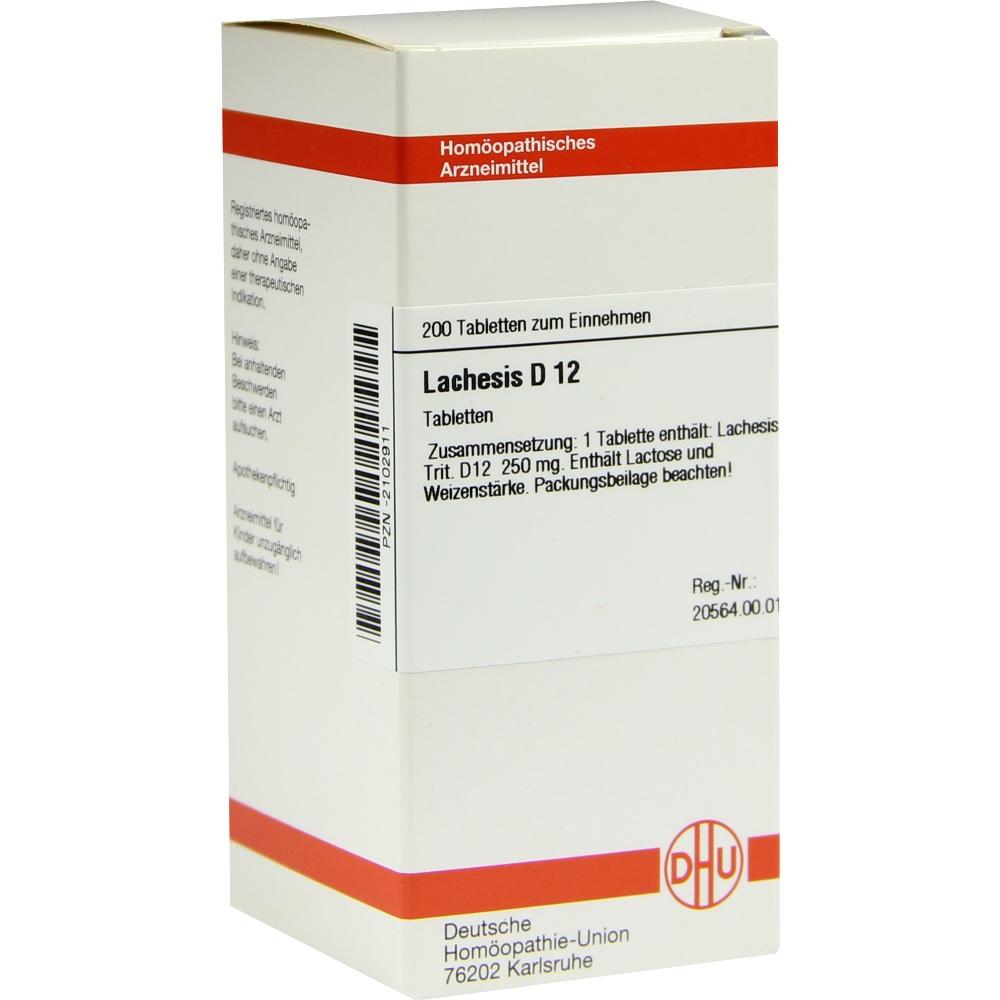 LACHESIS D 12 Tabletten 200 St Tabletten