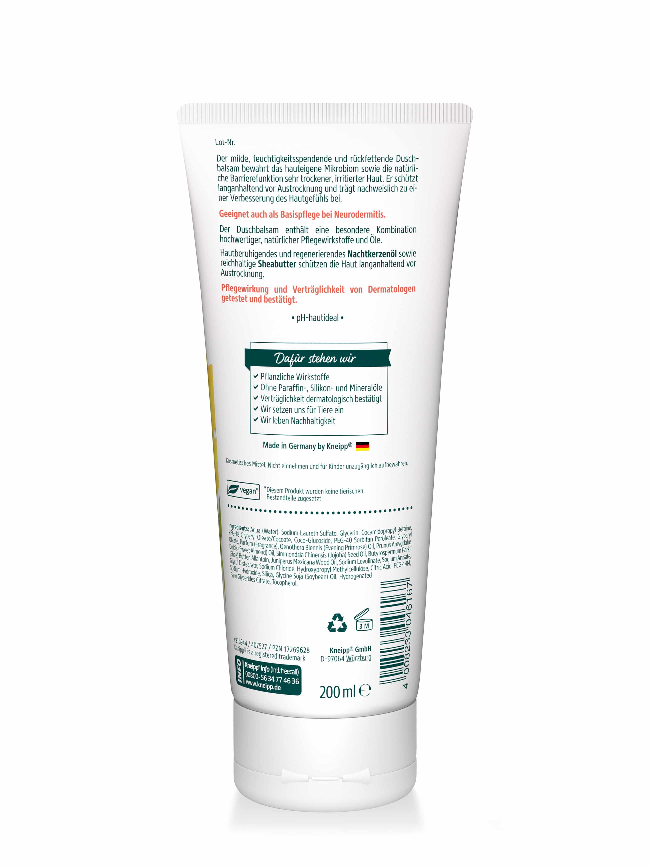 Kneipp Milder Duschbalsam Nachtkerze 200 ml Duschgel