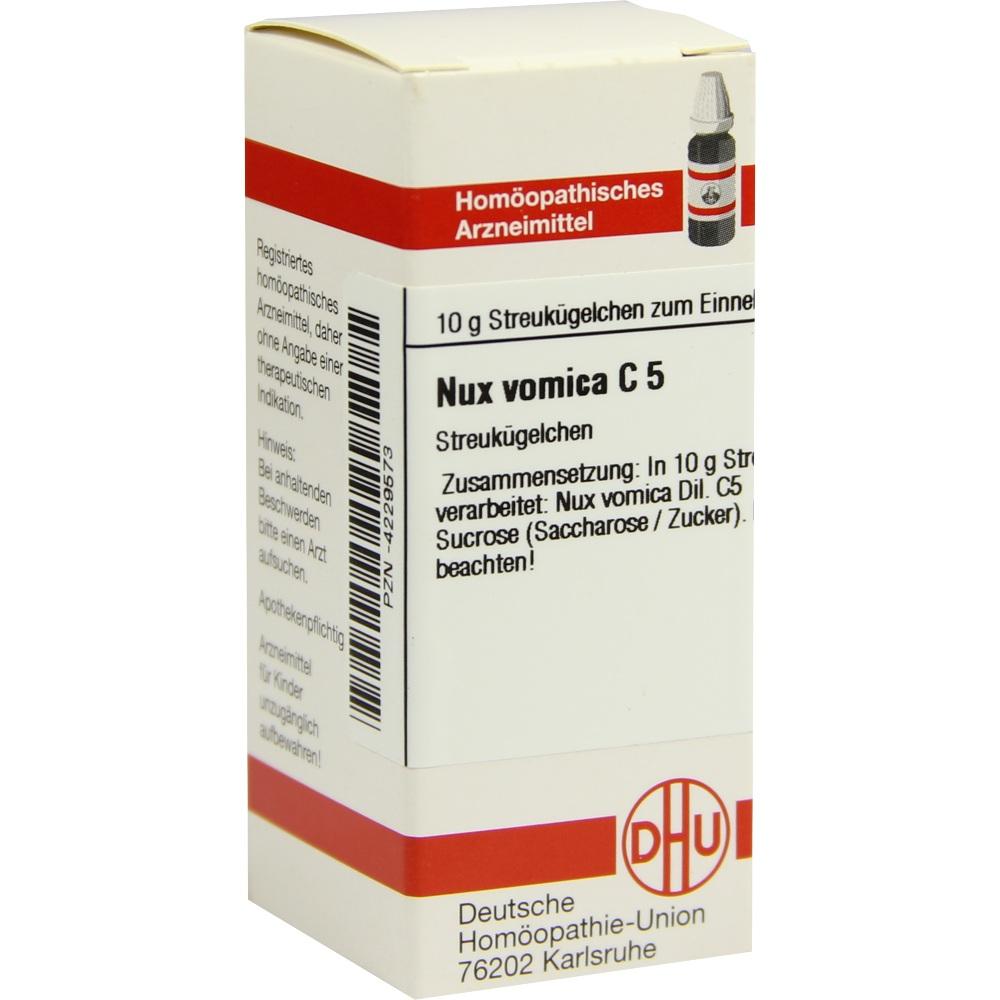 NUX VOMICA C 5 Globuli 10 g Globuli