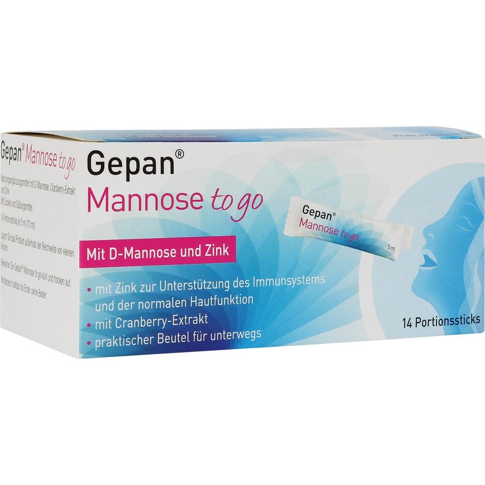 Gepan Mannose to go, trinkfertige Mannose mit Zink 14 St. 14X5 ml Lösung zum Einnehmen