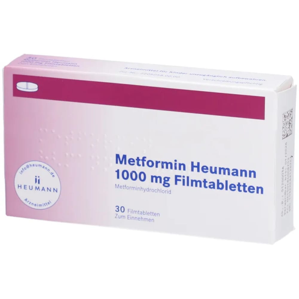 Metformin Heumann 1000 mg  30 St Filmtabletten