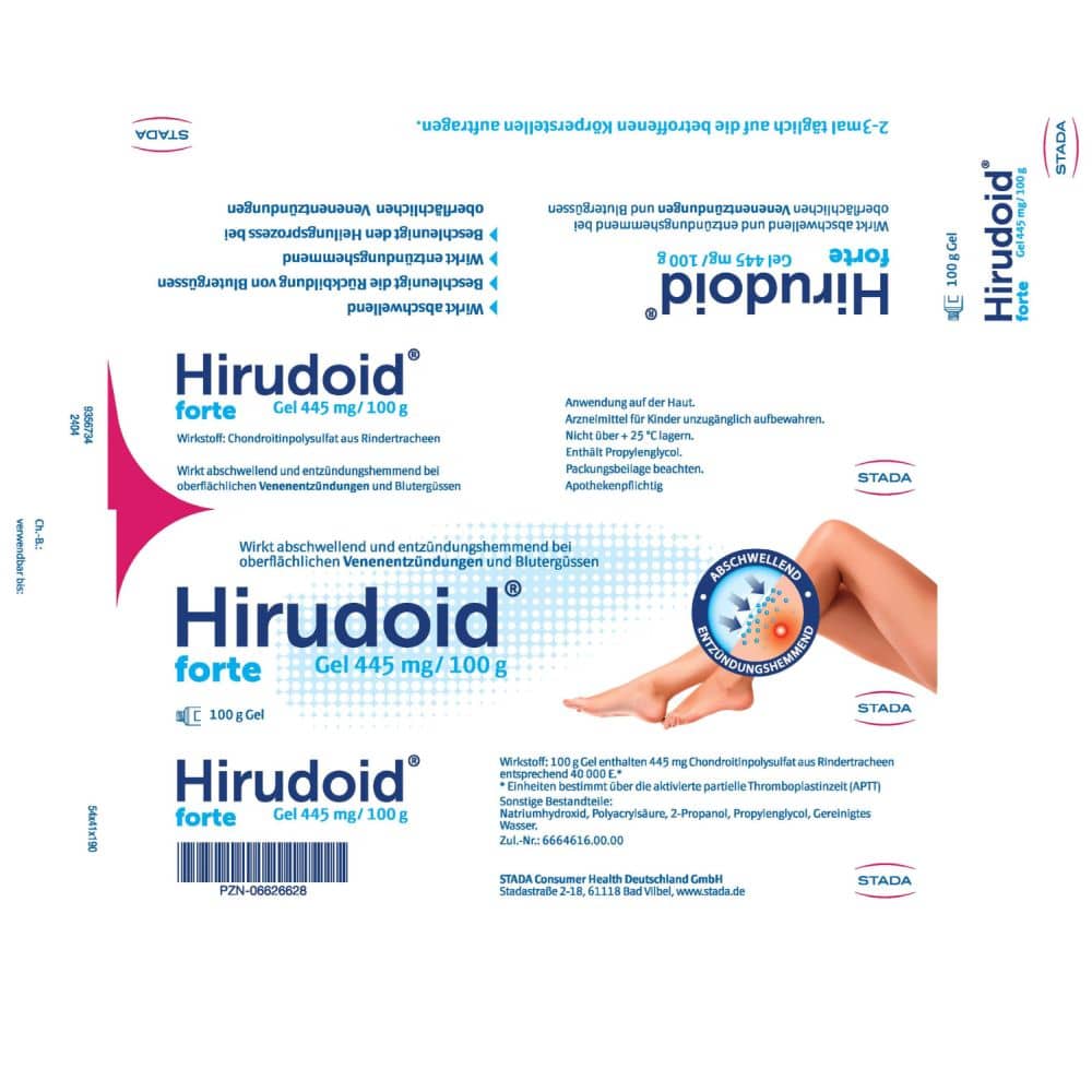Hirudoid forte 445mg/100g 100 g Gel