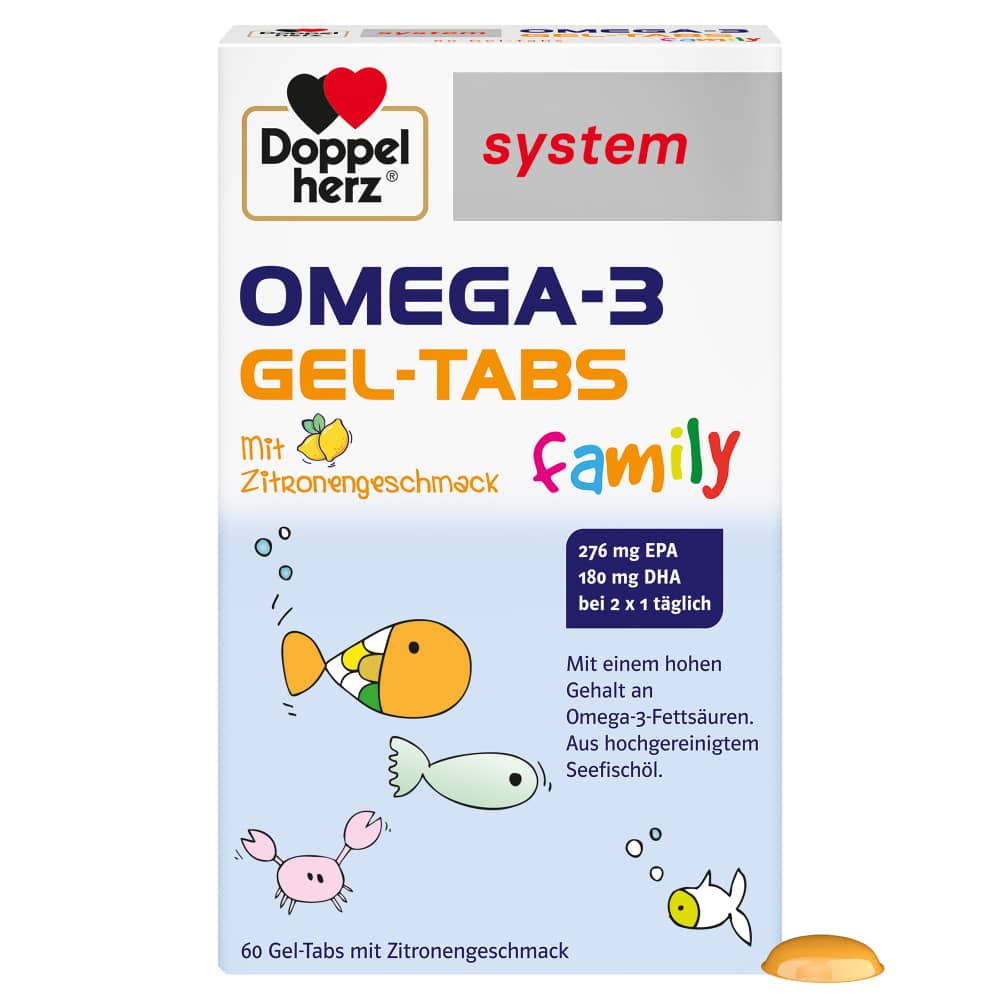 Doppelherz system OMEGA-3 family 60 St Kautabletten
