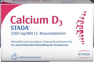 Calcium D3 STADA 1000mg/880 I.E.  120 St Brausetabletten