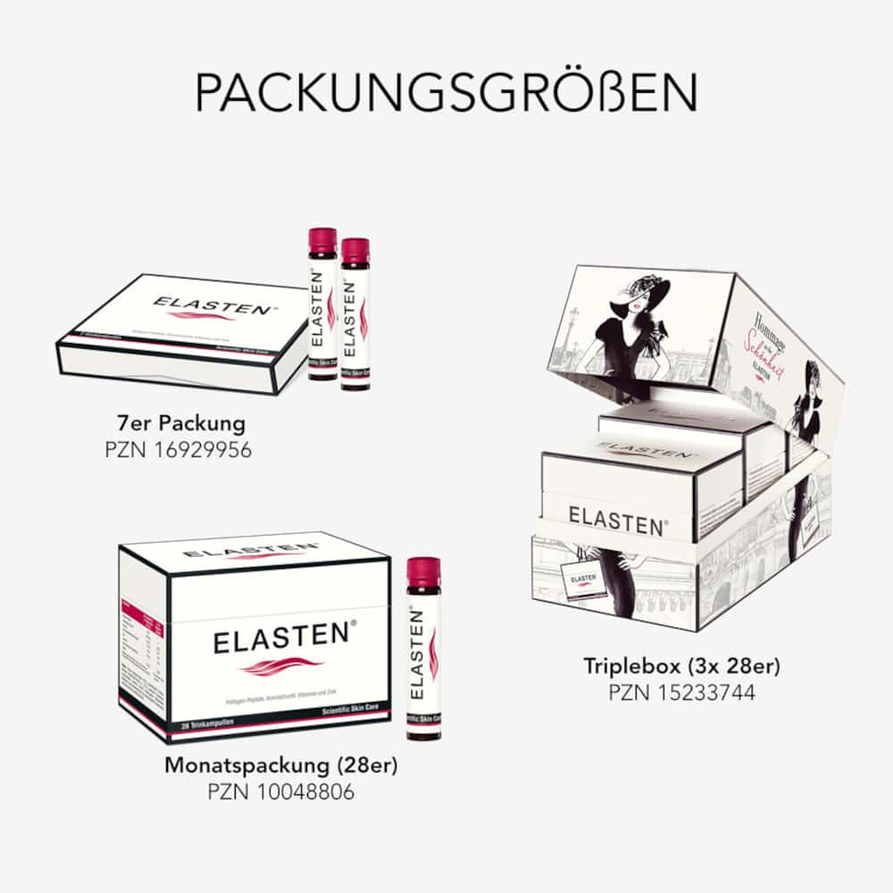 ELASTEN Trinkampullen mit Kollagen 7 St Trinkampullen