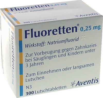 Fluoretten 0,25mg 300 St Tabletten