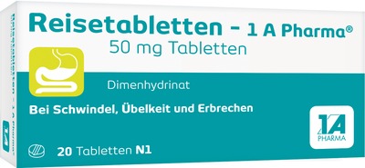Reisetabletten 1A Pharma 20 St Tabletten