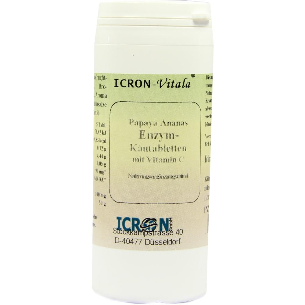 PAPAYA ANANAS Enzym Icron Vitala Kautabletten 100 St Kautabletten
