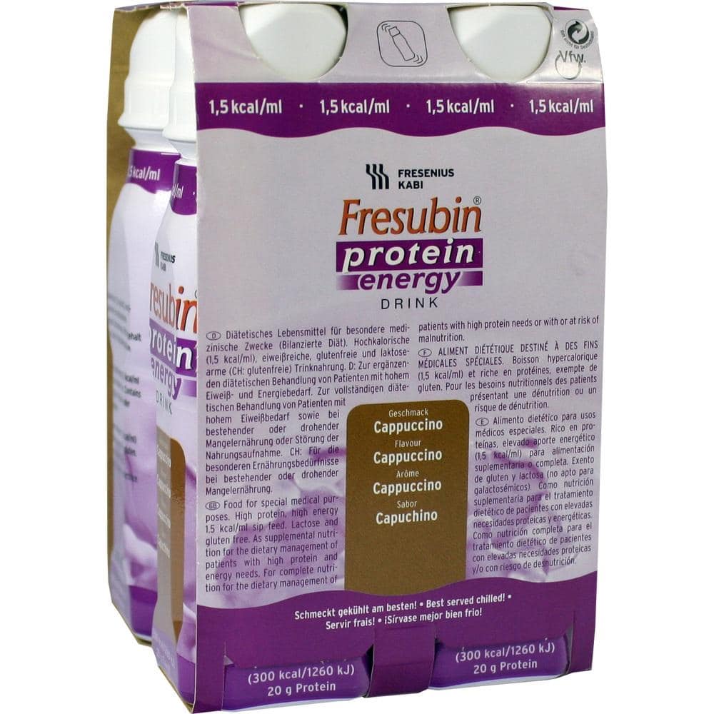 Fresubin Protein Energy DRINK Trinknahrung Cappuccino 4X200 ml Lösung