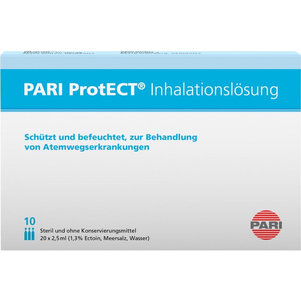 PARI ProtECT Inhalationslösung mit Ectoin Ampullen 10X2.5 ml Ampullen