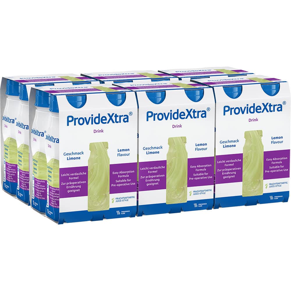 ProvideXtra DRINK Limone Trinkflasche 6X4X200 ml Lösung
