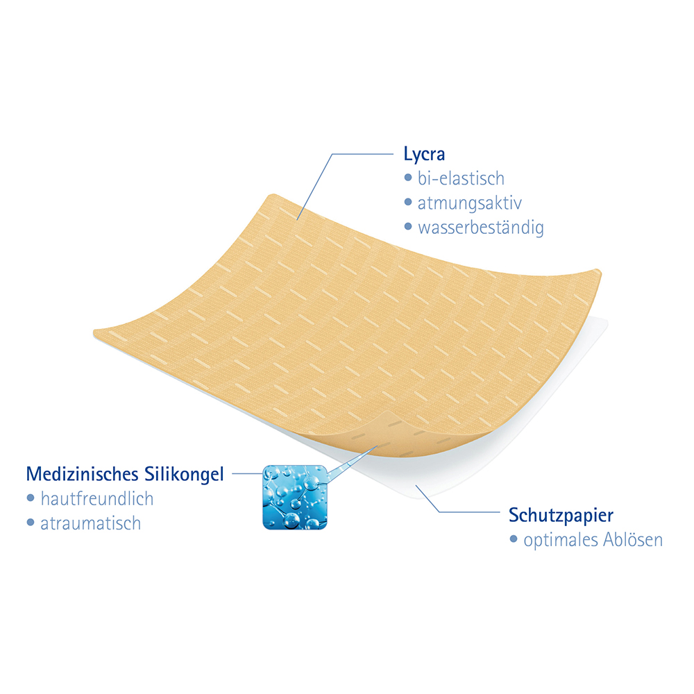 SPYCRA Protect Silikonverband 7,5 x 10 cm 10 St Verband