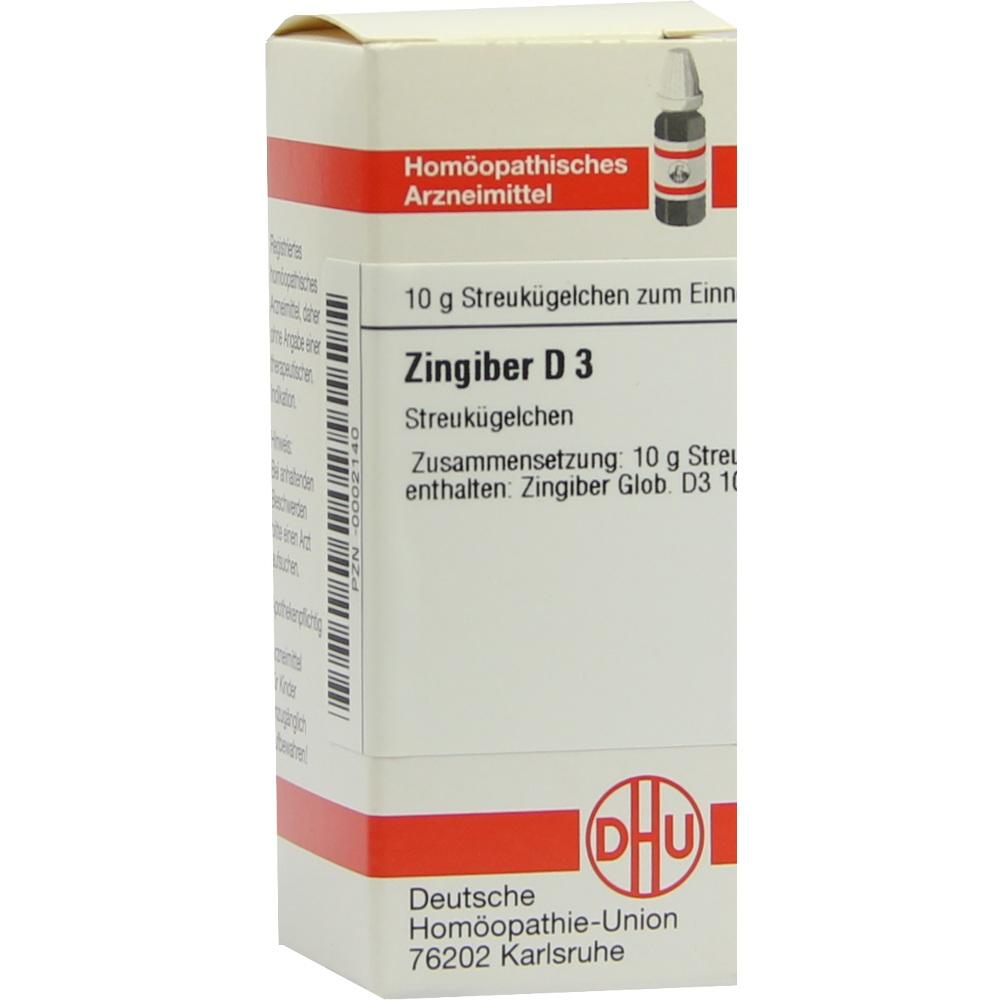 ZINGIBER D 3 Globuli 10 g Globuli