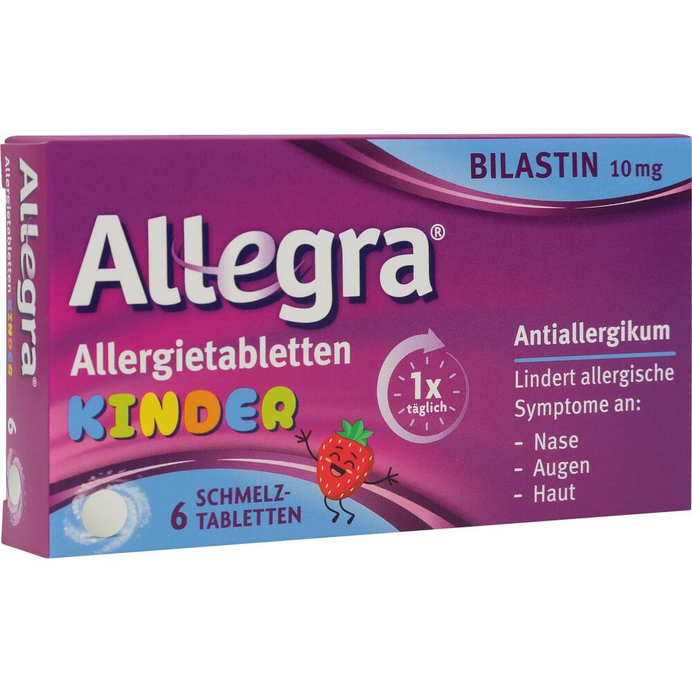 Allegra Allergietabletten KINDER 10 mg 6 St Schmelztabletten