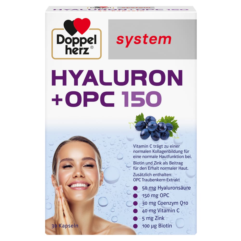 Doppelherz system HYALURON + OPC 150 30 St Kapseln