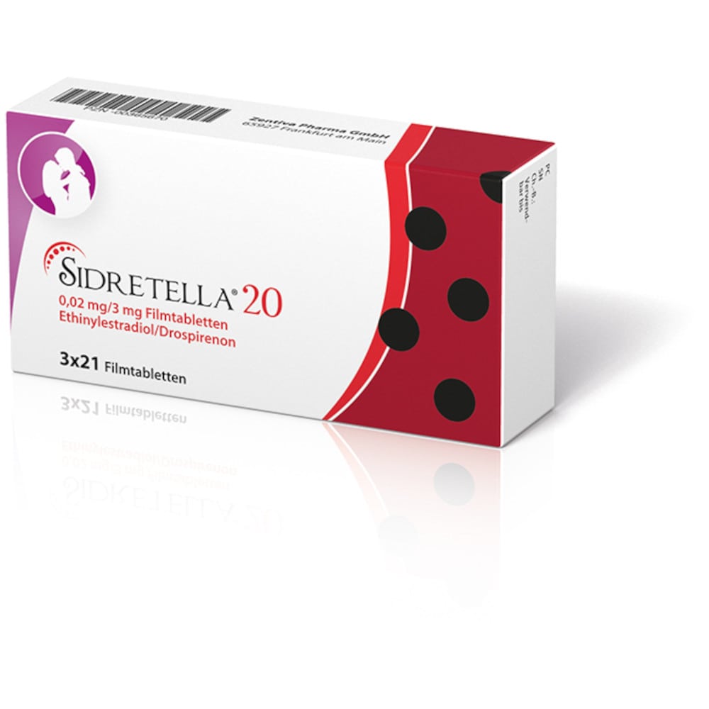Sidretella 20 0,02mg/3mg 3X21 St Filmtabletten