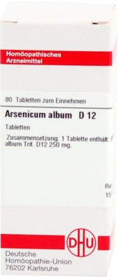 ARSENICUM ALBUM D 12 Tabletten 80 St Tabletten