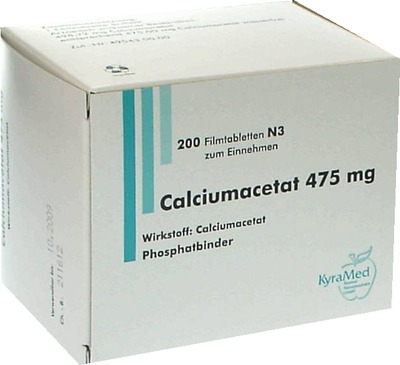 CALCIUMACETAT 475 mg Filmtabletten 200 St Filmtabletten
