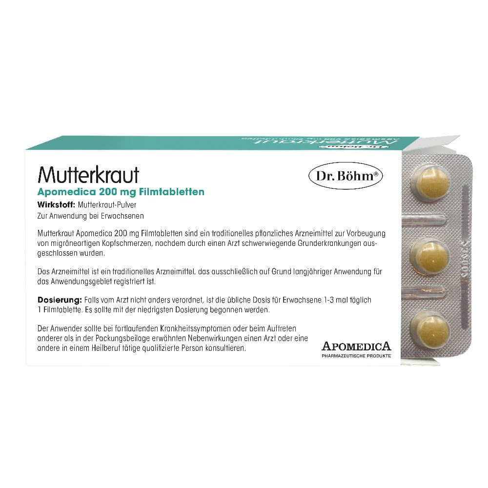 Dr. Böhm Mutterkraut 200 mg 60 St Filmtabletten