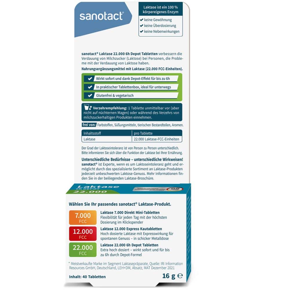 sanotact Laktase DIREKT 7.000 90 St Tabletten