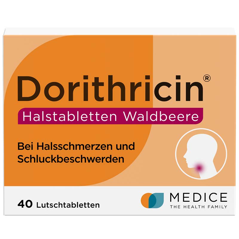 Dorithricin Waldbeere Lutschtabletten bei Halsschmerzen 40 St Lutschtabletten