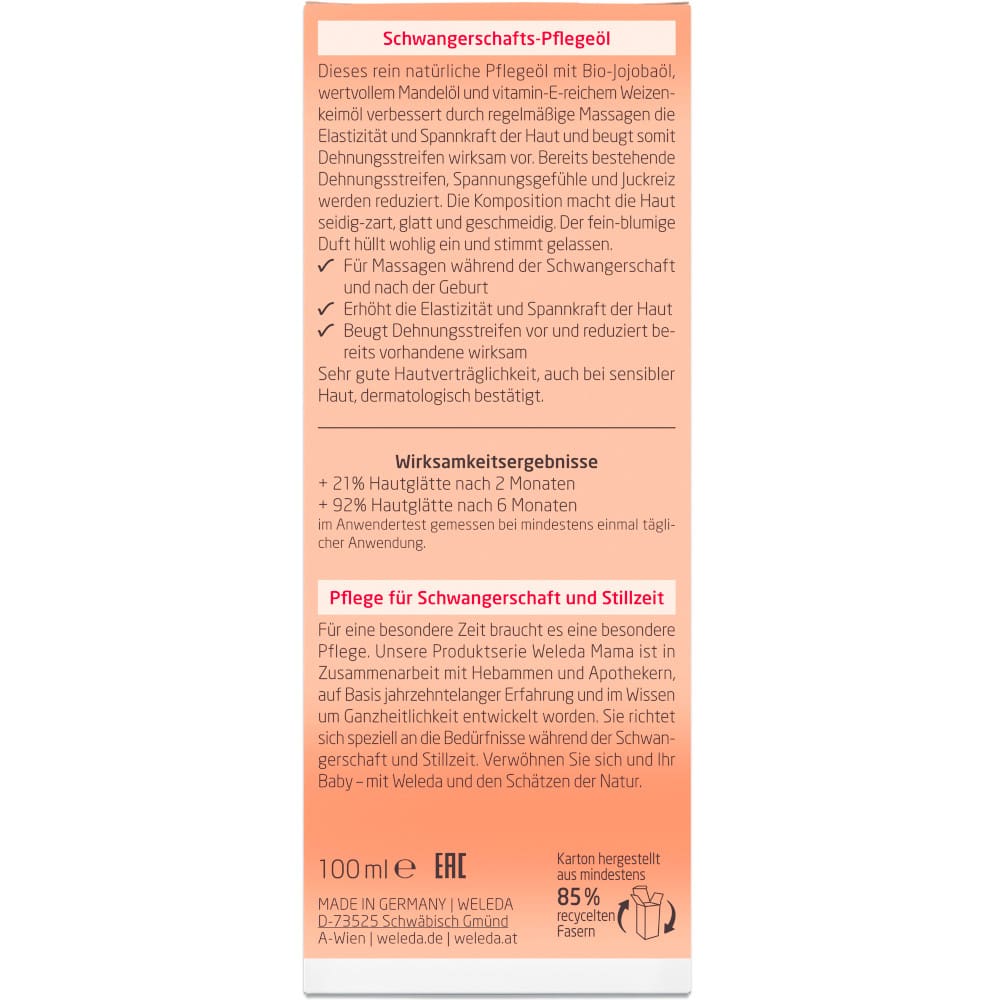 Weleda Schwangerschafts-Pflegeöl  100 ml Öl