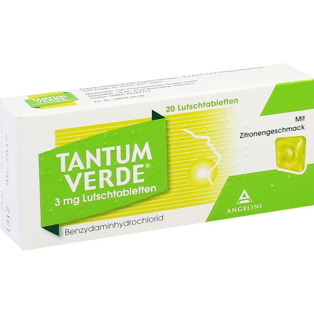 TANTUM VERDE  3 mg Mit Zitronengeschmack    20 St Lutschtabletten